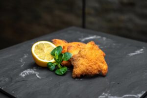 Mini pork schnitzels