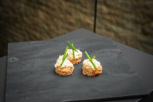 Homemade egg spread on toast