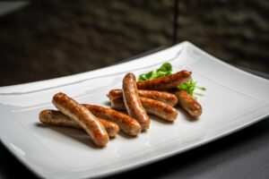 Grilled sausages