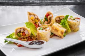 Tortilla with chicken