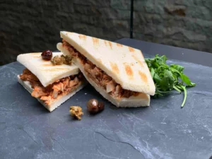Tramezzini con BBQ pollo (Hähnchen)