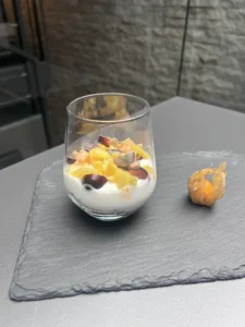Sahnecreme mit Birne
